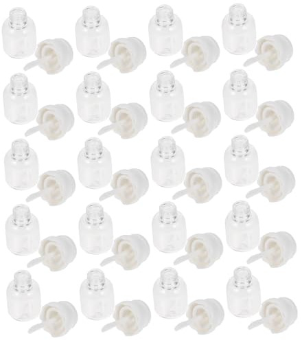 POPETPOP Lot de 20 Tubes à Lèvres Vides en Plastique, Contenant de Gloss à Lèvres Portable et Hermétique pour Travaux Cosmétiques et Usage Domestique