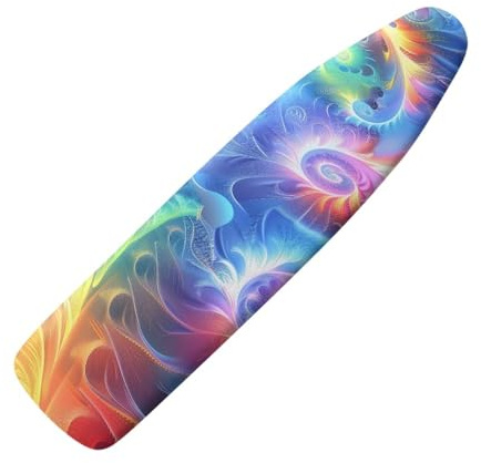 Ironing Board Covers 122 x 38cm Blue Gradient Easy-Fit for Protecting Ironing Board Size Up to 122 x 40cm, Universal Elasticated Cover