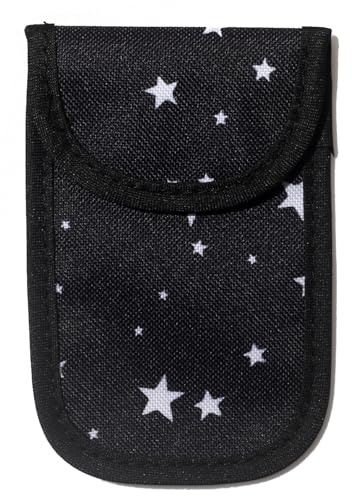 DQL Étui de protection RFID pour clé de voiture - Protection Keyless Faraday Bag RFID - Mini Keyless Go - Protection pour clés de voiture, Stars., taille unique