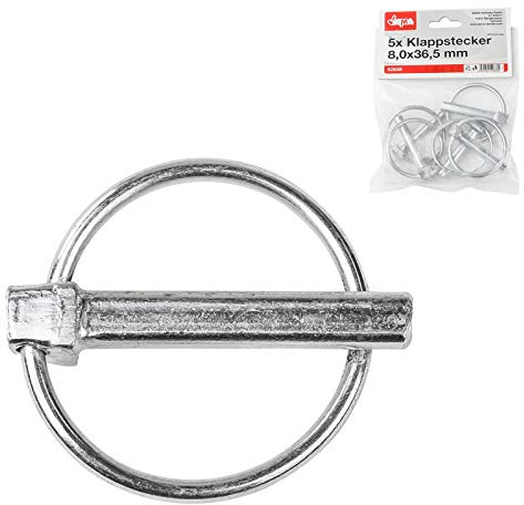 DEMA 5x Klappstecker 8,0 x 36,5 mm