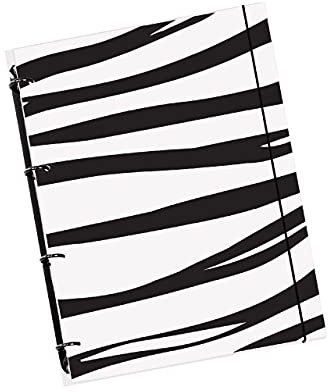 flexiNotes NOTIZBUCH A5, Typ: Zebra, Schwarz, 125 Blatt kariert - Ring M