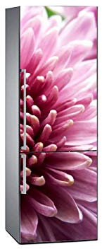 Stickers Fridge Wrap Cover for Vinyl Pink Petals Imitation 200x60cm | Strong Adhesive and Easy Application | Decorative Adhesive Sticker with Smart Design