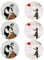 Panorama Packung mit 12 Untersetzern Banksy Vinyl 10x10cm