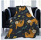 FANSU Kuscheldecke Flanell Decke, 3D Drucken Microfaser Flauschig Weich Warm Plüsch Wohndecke Fleece Tagesdecke Decke für Sofa und Bett (Schwarzes Faultier,150x200cm)