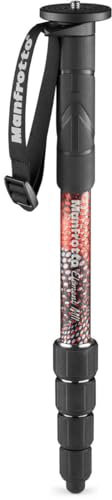 Manfrotto Element MII 5-Section Aluminum Monopod with Wrist Strap, Red