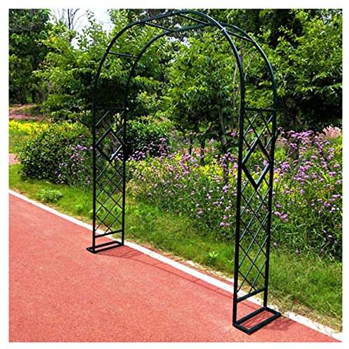 Vetris Rosenbogen Aus Metall Stabil 140cm 180cm 220cm, Torbogen Rankgitter für Kletterpflanzen Garten Rankbogen Balkon Clematis Rose, Wetterbeständig Verzinkt Rosengestell, Grün