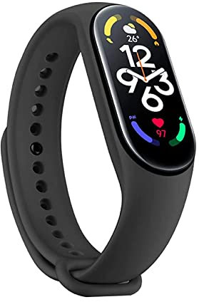 Xiaomi Mi Smart Band 7 Pantalla AMOLED de 1.62 Pulgadas, 110 Modos Deportivos, Sueño, Estrés, SpO2, Monitor de Frecuencia Cardíaca, Rastreador de Ejercicios Bluetooth, 5ATM, Versión Global, Negro
