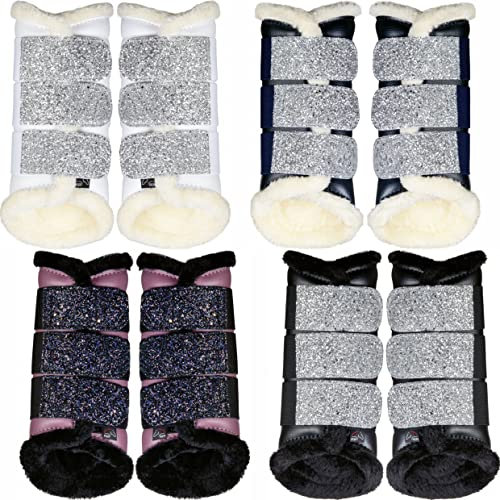 HKM Sparkle Gamaschen Schwarz L