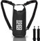 Dry Bag, Borsa Sacca Zaino Impermeabile Waterproof, chiusura a rotolo e tracolla, custodia impermeabile per cellulare e marsupio per Mare Barca Pesca Rafting Spiaggia Sport Acquatici (Black, 20l)