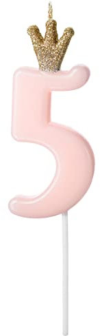 Geburtstagskerze 5 Zahlenkerze 5 Glitzer Kerze Zahl 5 Geburtstag Mädchen Frauen Kuchendeko Geburtstagstorte Kuchenaufstecker 5 Jahre Kerze 5 Rosa Gold 9,5cm