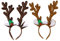 Spydge 2 stücke Rentier Geweih Niedlich Geweihe Stirnband Elch Geweih bzw. Haarreif Rentier Haarreif mit Glocken und Ohren für Weihnachten Ostern Party Dekoration