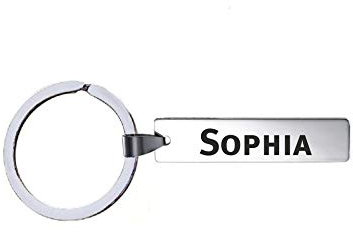 Schlüsselanhänger mit Namen - Sophia - Edelstahl