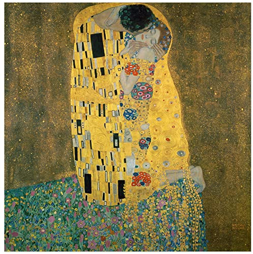 JUNIWORDS Poster, Gustav Klimt, Der Kuß, 30 x 29 cm (3000183)