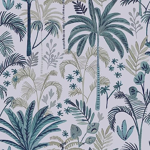 URBNLIVING Home Decoration DIY Vinyl Textured Designed Black Gold Champagne Feature Wall Decorative Wallpaper Rolls (Green Willow Smooth Wallpaper 150GSM)