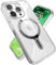 Speck Klare iPhone 15 Pro Hülle – ClickLock rutschfeste Interlock, gebaut für MagSafe, Fallschutzgriff – Kratzfest, vergilbungsfrei, 6,1 Zoll Handyhülle – Presidio Grip Clear/Chrome