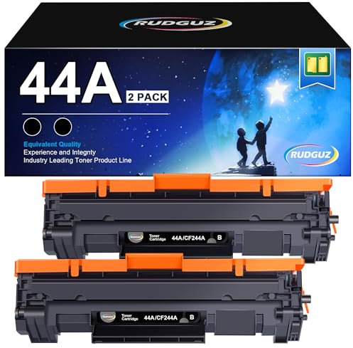 RUDGUZ CF244A 44A Toner Kompatibel für HP 44A Toner für HP Laserjet Pro M15w Toner für HP Laserjet Pro MFP M28w Toner M28a M15a (Schwarz, 2er-Pack)