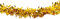 NEU Riesen-Fransengirlande aus Lametta, 10m, ca. 20cm Durchmesser, Gold, schwer entflammbar