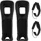 Egujiwa 2 Piezas Funda Protectora de Silicona y Correa para la Muñeca Compatible con el Mando a Distancia de Wii (Negro)