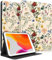 Pegmode Funda para iPad de 5ª y 6ª generación, iPad Air de 2ª y 1ª generación, para iPad Pro de 9.7 pulgadas, para mujeres y niñas, con bonito diseño de flores, con soporte para lápices para Apple