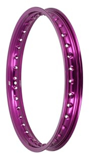 Felge 1,5 x 16 Alufelge Violett eloxiert - für Simson S50, S51, KR51 Schwa