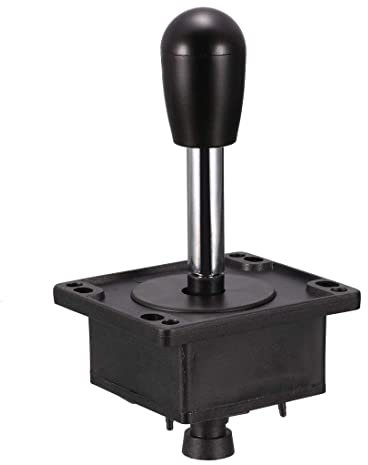 XYWHPGV Joystick Control Rocker Switch 4 Way with Microswitches Black Elliptical Handle Long Shaft Stick DIY Parts Classic Arcade Fighting Game Competition(c4190 811b0 085e3 437ba b1b1a ed22e