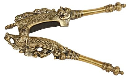 Kartique Supari - Schiaccianoci Sarota in ottone, misura 20,3 cm