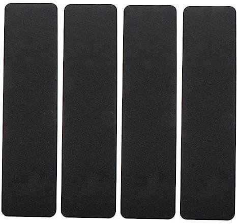 jojofuny Outdoor Concrete Step Cover Anti-slip Tape Non-skid Door Strip 4pcs Pvc Floor Tapes Black