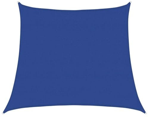 vidaXL Vela Parasole 160 g/m² Trapezio Blu 4/5x4 m in HDPE, Vela ombreggiante, Ombra da Patio, tettoia ombreggiante, Vela da Giardino, tettoia