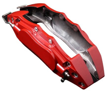 Bremsbeläge, Bremssattelabdeckung, Aluminium-Bremssattelverkleidung, 2 Stück, Auto-Bremssattelabdeckung für Autoschutz und Modifikation, schlankes Design für verbessertes Aussehen