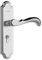 NIKOIDIC Serrure de porte intérieure en bois massif, type de serrure, serrure de porte à trou libre, type de poignée de porte(Complete set of E type with 138 long steel body)