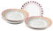 Ard'time – Juego de 6 platos hondos de porcelana de 20 cm de diámetro, varios colores, diseño de verano y puesta del sol, para sopas y ensaladas Collection Relax Sunset