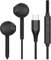 GCNWW Cuffie USB C cablate per iPhone 15 16, cuffie cablate USB C con microfono e controllo del volume per MacBook Dell Lenovo iPhone 15 Galaxy S23 Huawei Google Pixel e altri