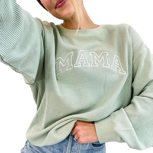 Giftifymama Sweatshirts für Schwangere Stillshirts Langarm Umstandstop Umstands-Top Umstandspullover Mama-Kleidung Nursing Tops