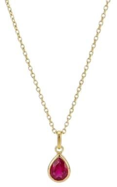 Suzan Gold® 925 Sterling Silber Halskette Damen Zirkonia Tropfen Anhänger elegant filigran wasserfest nickelfrei Geschenk Crystal Drop Necklace hochwertig