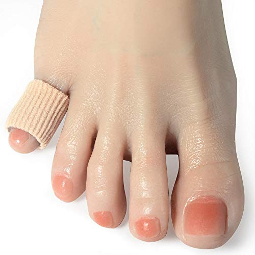 DYKOOK Cuttable Toe Tubes 5 Pcs Pinky Toe Sleeves Splints Made of Elastic Fabric Lined with Silicone Gel. Toes Sleeve Protectors Relief Toes Pressure.