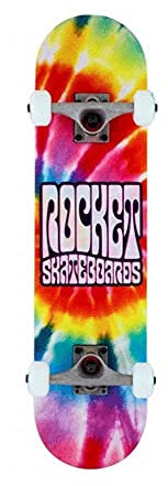 Rocket Complete Flashback Mini-Skateboard, Unisex, Erwachsene, Mehrfarbig, 7 Zoll