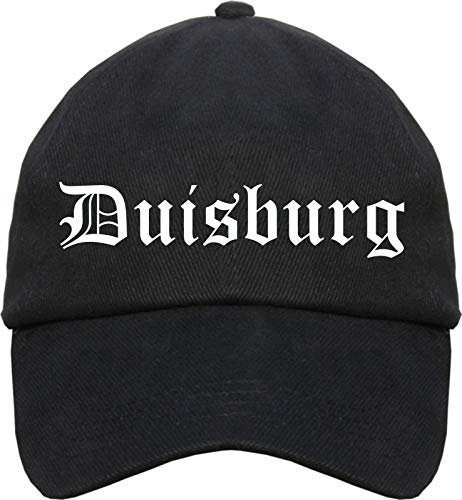 sostex Duisburg Cappy - Altdeutsch Bedruckt - Schirmmütze Cap Einheitsgröße Schwarz
