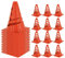 My-goodbuy24 Pylonen Markierungskegel - 12er Set - Kegel Hütchen - Orange - aus Kunstsoff bruchfeste Pylone - Trainingshilfen für Sport, Outdoor, Slalom, Fußball