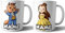 AK Giftshop His and Hers Personalised Mugs - Couples Gift Set - Beauty and Beast - Valentine's Day - Anniversary - Wedding