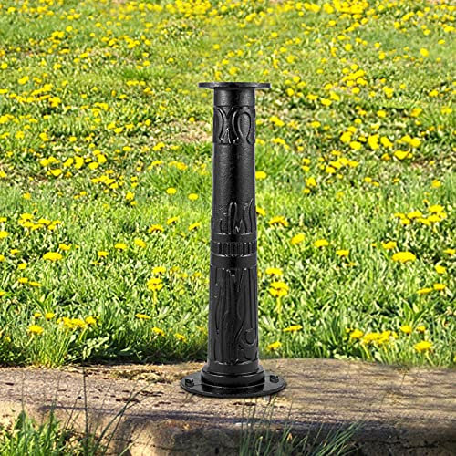 VEVOR Soporte de Bomba Manual de Hierro Fundido 23,7 x 23,7 x 66 cm Soporte para Bomba de Agua de Mano 15,5 kg Estructura Estable Soporte de Bomba de Mano para Jardín con Pintura en Aerosol, Negro