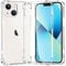 Melomon Case for iPhone 13 (6.1-Inch), Anti-Scratch Ultra Clear Shockproof Hard PC Back & Soft TPU, (Airbag Protection) Bumper Protective Cover for iPhone 13 - Clear