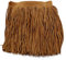 Yalulu 2 Meter Wildleder Fransen Band, Faux Wildleder Quasten Fransen Fransenborte Fransen Rock Kleidersack Fransenband DIY Saum Kleid Garment Apparel Dekoband (Hellbraun)