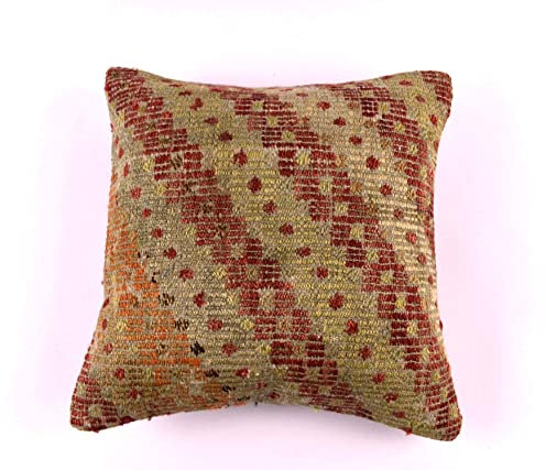kelim kissen 40x40 cm handgefertigt kelim kissenbezug orientalische kissen kopfkissen viereckig dekorative bohemian kissenhülle dekokissen sofakissen zierkissen code 4526