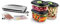 FoodSaver FFS015X-01 Envasadoras al vacío con cánula, Acabado tipo inox + FoodSaver Recipiente para conservar y marinar al vacío, Hermético, Transparente/Negro