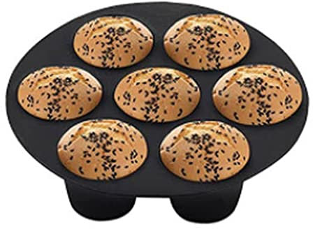 ulapithi Muffin Trays for Baking 7 Cups Silicone Muffin Pan, Yorkshire Pudding Tray Non-Stick Muffin Cupcake Tin Air Fryer Accessories, for Yorkshire Pudding Pies, Cupcakes, Muffin