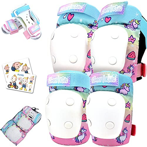 Simply Kids Knieschoner Kinder I Innovativen Knie und Ellenbogenschützer Kinder mit Handgelenkschoner I Protektoren Kinder zum Laufrad, Fahrrad, Skateboard, Schoner Inliner