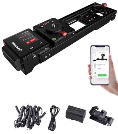 IFOOTAGE Shark Slider Nano Bundle(New Good Item, Defective Packaging), 16.6inch 2 Axis Motorized Camera Slider, APP/IPS Touch Screen Control, Mini Slider Dolly Rail Video Stabilizer, Payload 7.7lbs