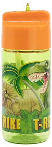 Stor Dinosaur Trinkflasche 430ml Ecozen - Kinder Auslaufsicher BPA-Frei für Schule Sport Ausflüge Wiederverwendbar