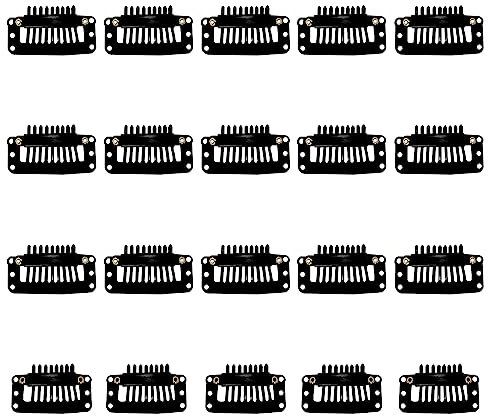 Lot De 20 Pinces À Barrette, Pinces À Perruque, Pinces À Peigne Multi-Dents Pour Accessoires De Cheveux Pour Femmes, Extensions De Cheveux Et Modèles De Perruques