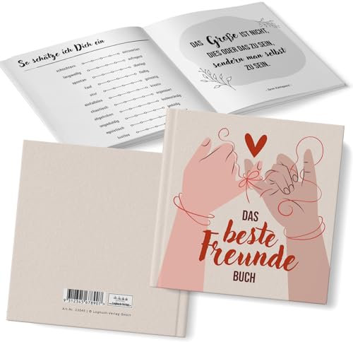 Logbuch-Verlag Beste Freunde Buch zum Ausfüllen Freundschaft Freundebuch Geschenk Geburtstag für Mann und Frau 15 x 15 cm